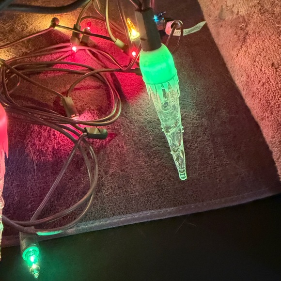 22 vintage plastic mini light icicles - Picture 10 of 14